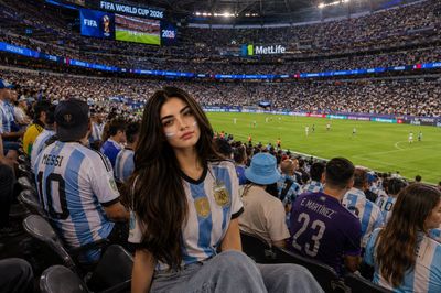 Argentina fans celebrate passionately at the FIFA World Cup 2026 match