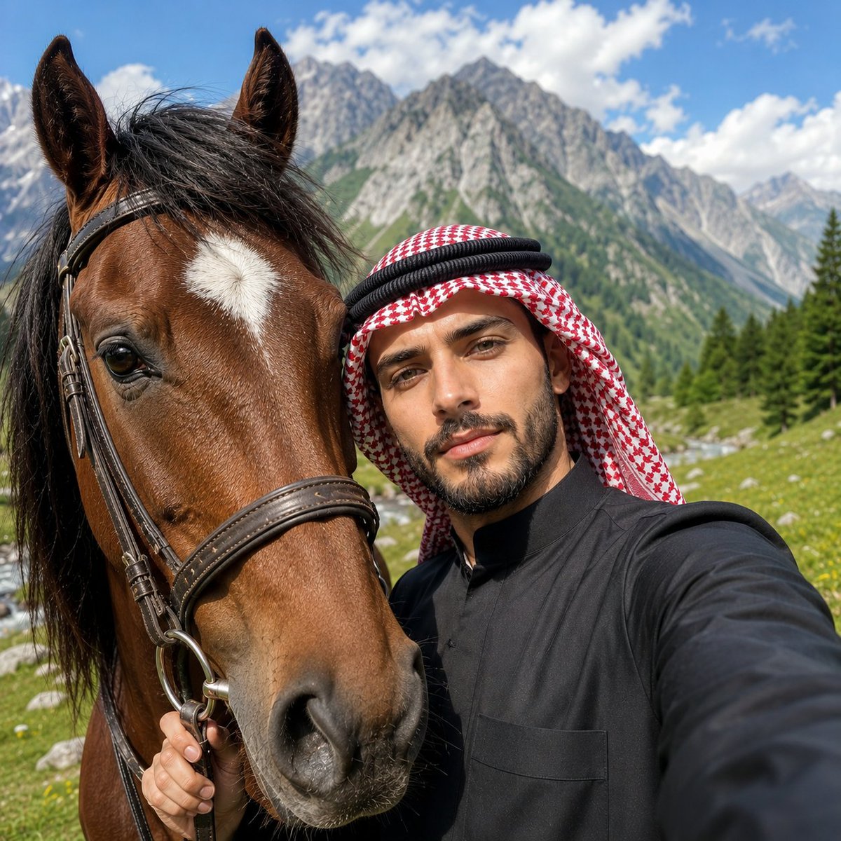 Majestic Mountain Bond — Capturing Royal Serenity