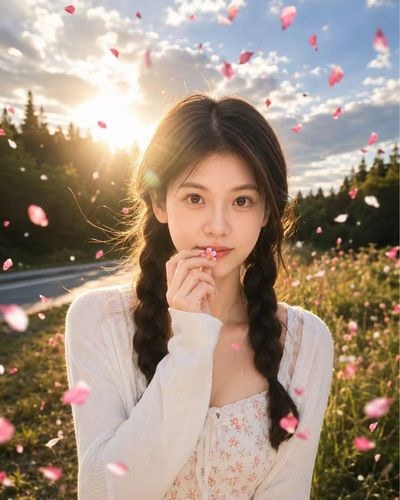 Cinematic Portrait in a Dreamy Landscape