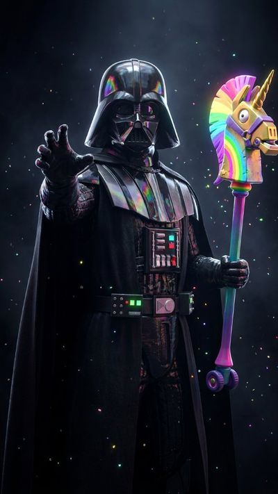 Sith Warrior with Magical Unicorn Pickaxe