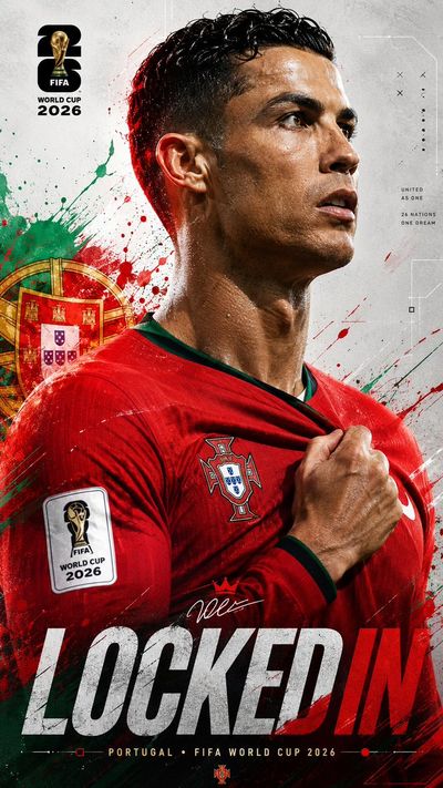 A determined player grips his jersey in a dramatic side profile portrait