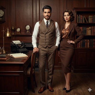 Timeless Elegance in a Vintage Study