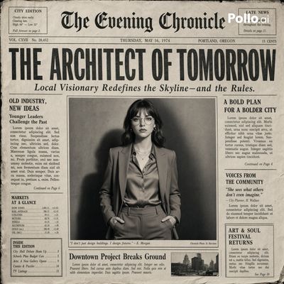Vintage Vibes: A Timeless Newspaper Design