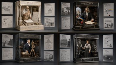 Euler's formula diorama captures mathematical beauty in a luxury box