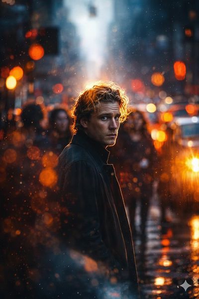 Urban Night Reflections: A Cinematic Encounter