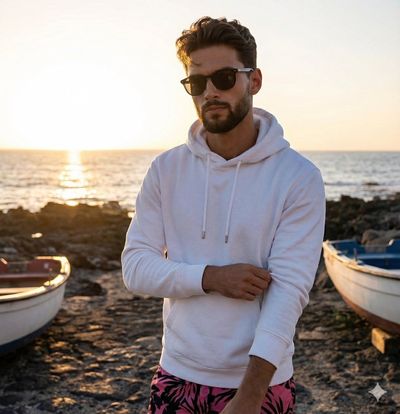 Sunset Portrait with High-Contrast Lighting and Urban Style