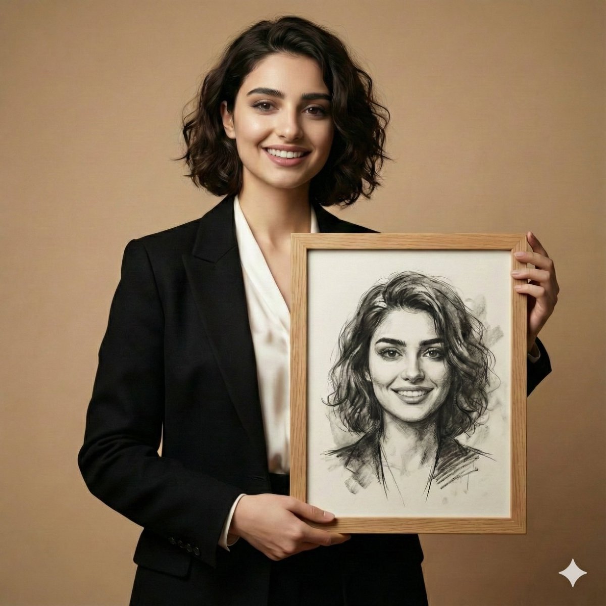 Modern Portrait: A Fusion of Reality and Art