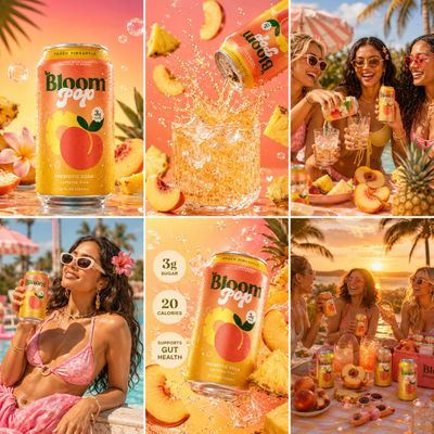 Tropical Joy: The Bloom Pop Peach Pineapple Experience