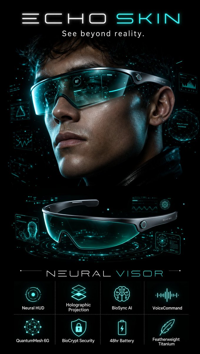 ECHO SKIN: The Future of Neural Visors Unveiled