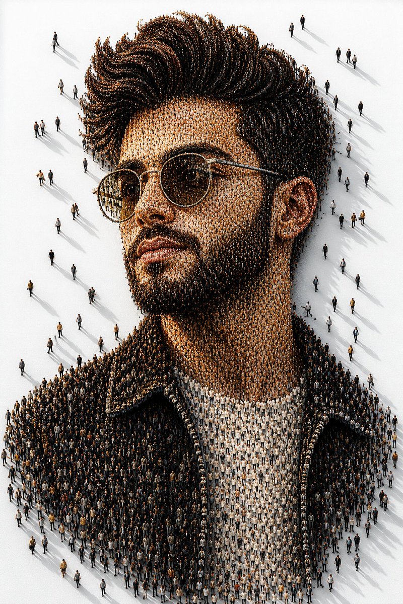 The Mosaic Man: A Living Portrait of Humanity