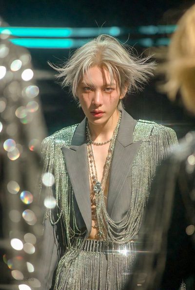 K-Pop Radiance: A Daring Strut of Style and Confidence
