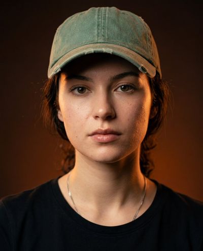 Ultra-Realistic Cinematic Portrait with Dramatic Orange Lighting