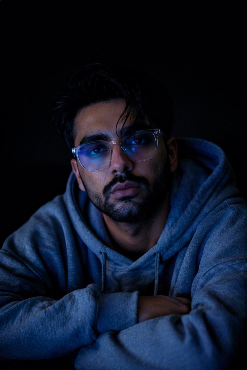 Late-Night Reflection: A Cinematic Portrait