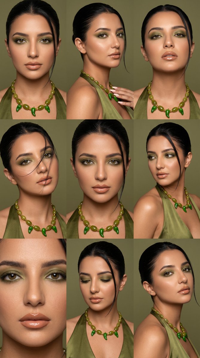 Olive Luxe 3x3 Editorial Grid