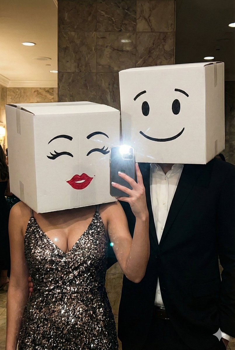 Glamorous Mirror Selfie with a Twist