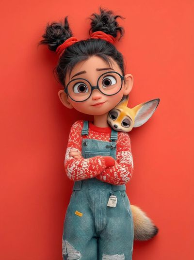 Whimsical Warmth: A Cozy Character Portrait