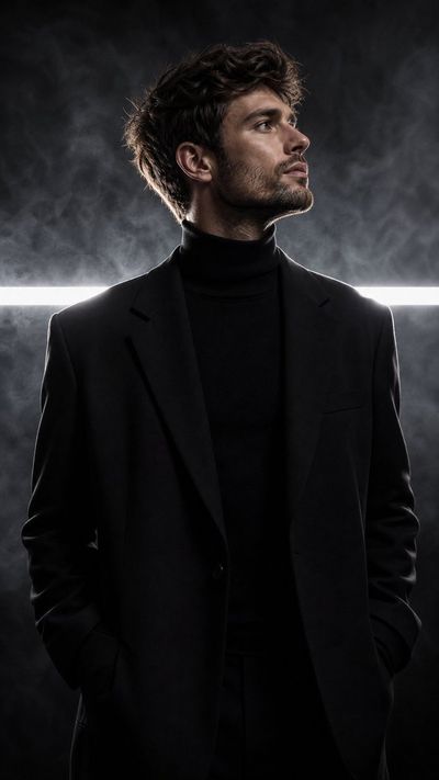 Crafting a Luxurious Editorial Portrait of a Handsome Man