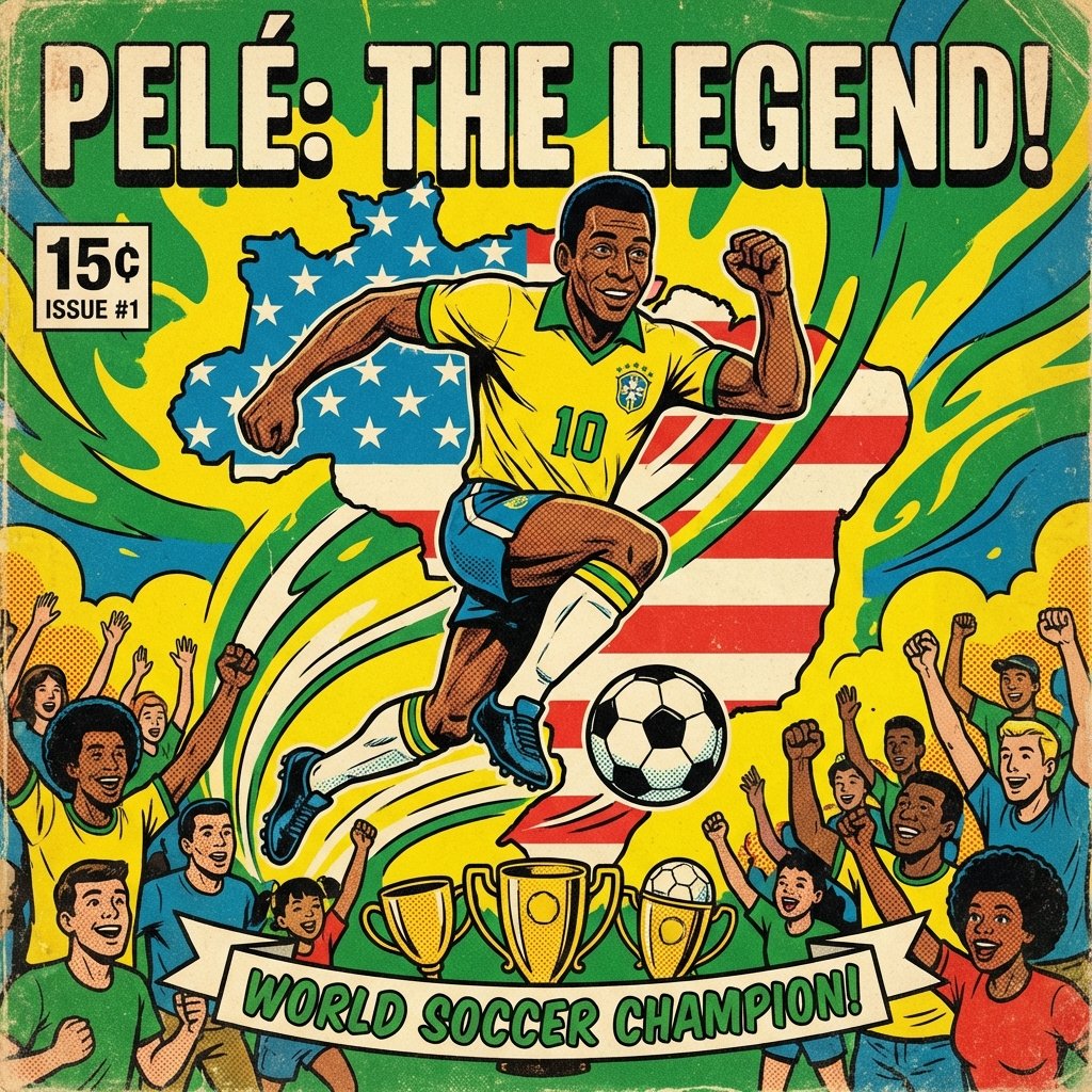 Pelé: The Legend! A 1970s Vintage Comic Book Tribute