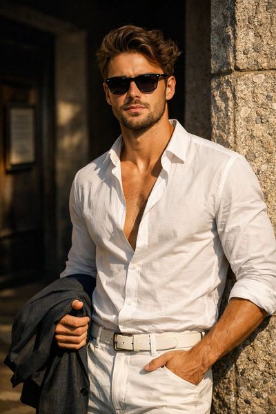 Sunglasses and Shadows: A Portrait of Confidence