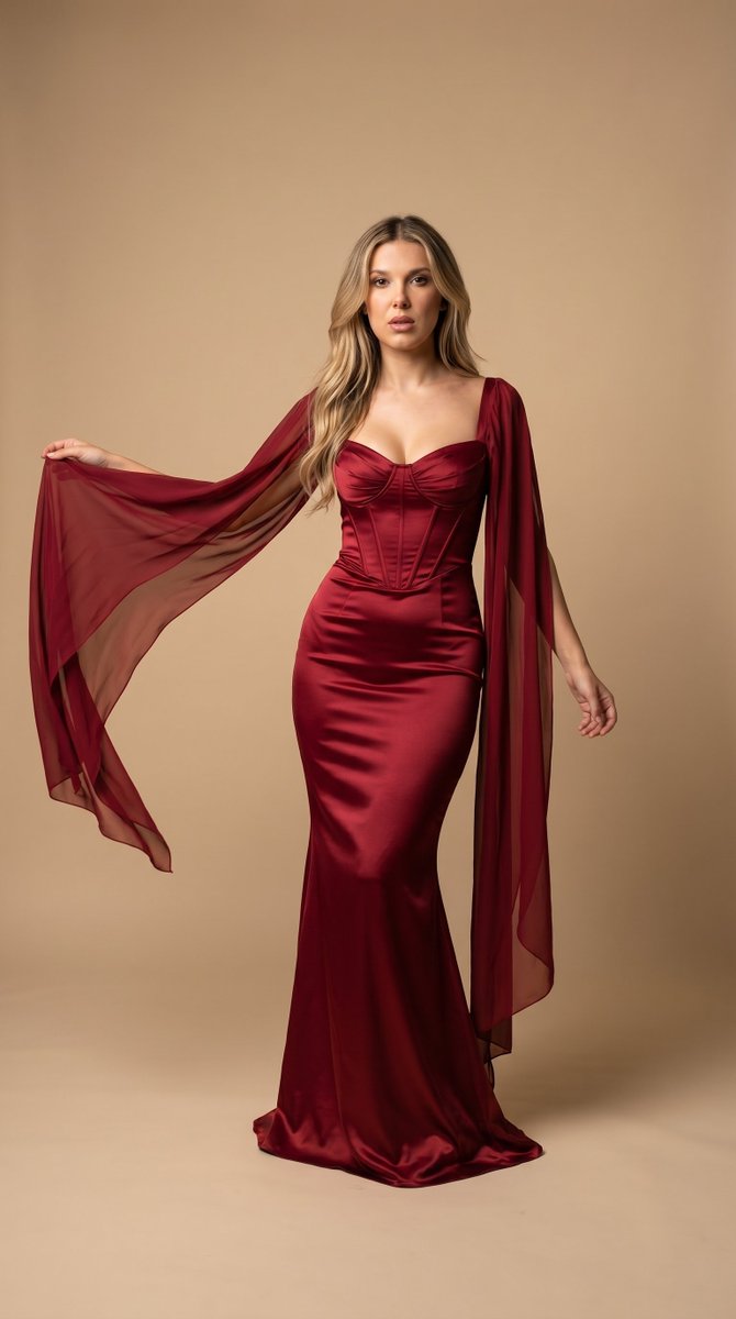 Elegance in Motion: A Fantasy Couture Scene