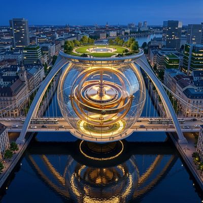 Solarpunk Megastructure: A Futuristic Urban Dream