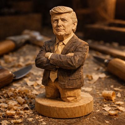 Crafting Elon: A Wooden Tribute