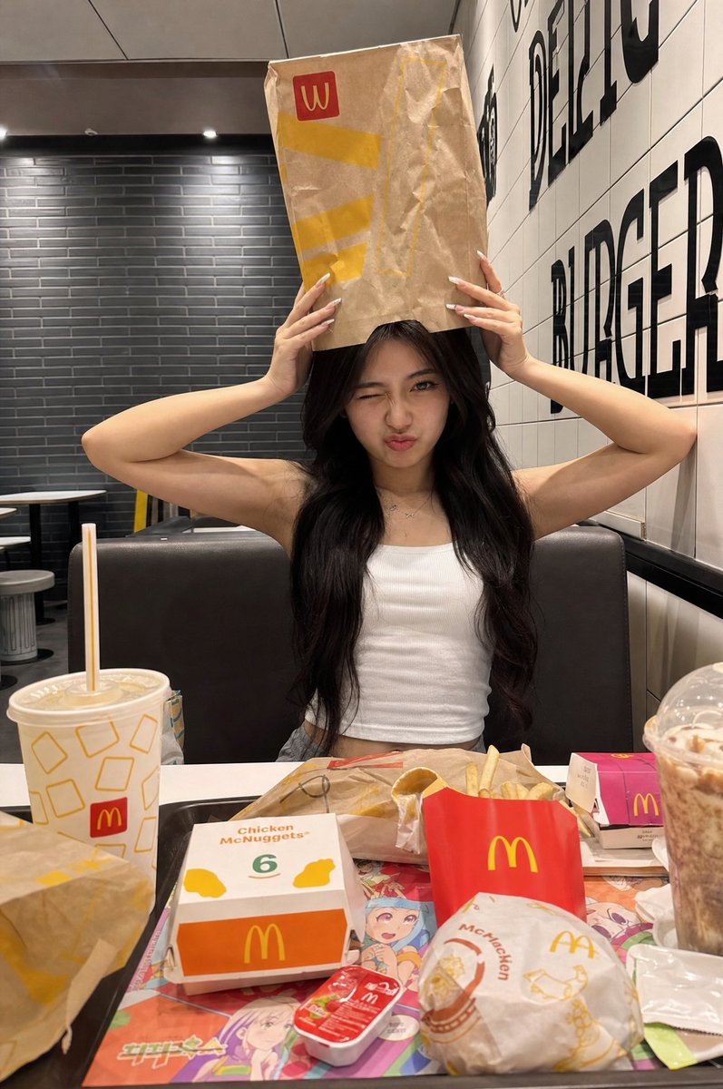 Playful Fast-Food Moment in iPhone Realism