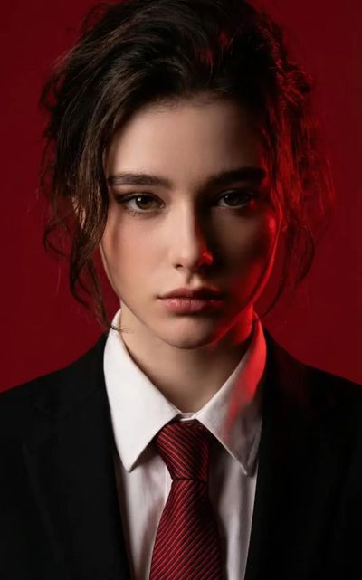 Bold Elegance: A Portrait in Red