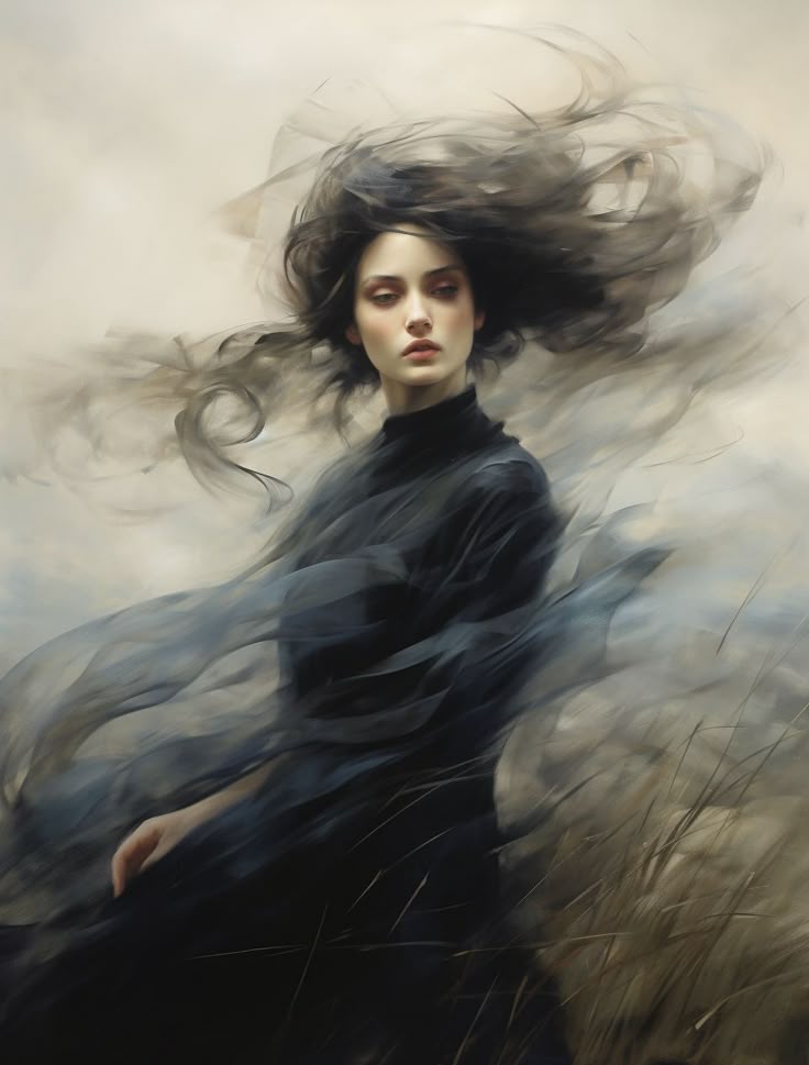 Ethereal Elegance: A Portrait in the Mist