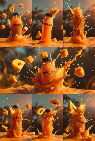Splash of Flavor: Marcos Papaya Juice in Action
