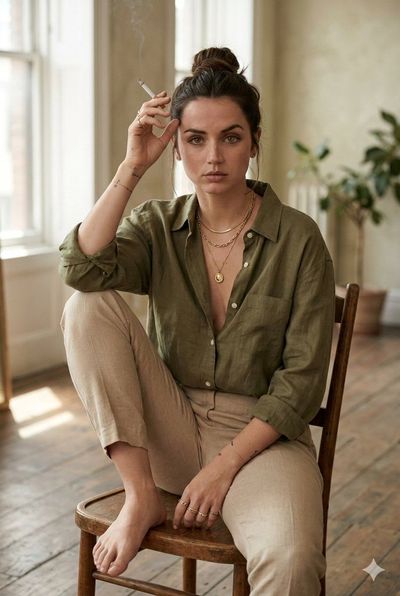 Smokee Girl: A Portrait of Confidence and Calm