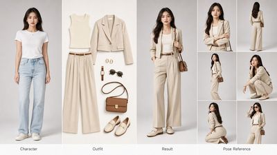 Fashion Transformation Showcase for E-commerce