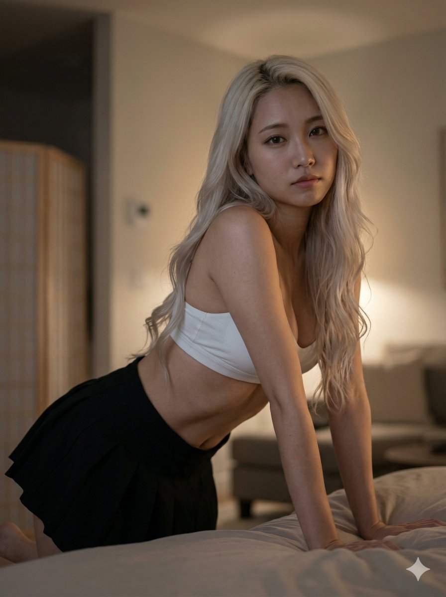 Evening Intimacy: Soft Glow on Natural Beauty