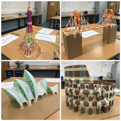 Straw Engineering: Famous Landmarks Reimagined