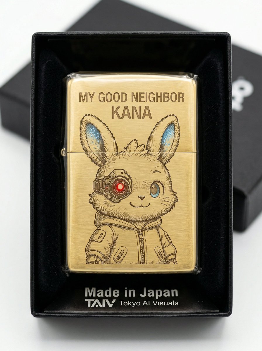 Golden Flip-Top Lighter with Laser Engraving