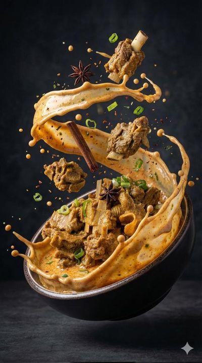 Epic Splash of Gourmet Soups in Motion