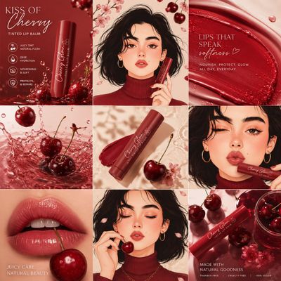 Cherry Luxe: A Visual Symphony of Beauty