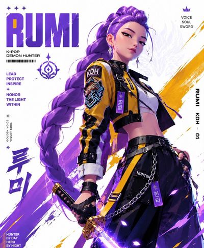 Rumi: The Confident Streetwear Demon Hunter