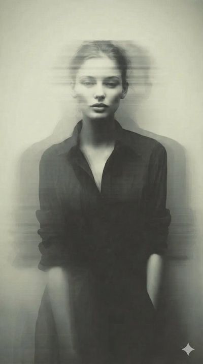 Ethereal Melancholy: A Portrait in Motion