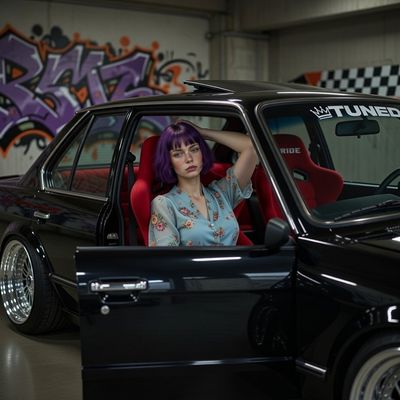 Urban Night Vibes: A Cool, Cinematic Garage Scene