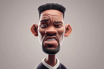 Whimsical Portrait in 3D