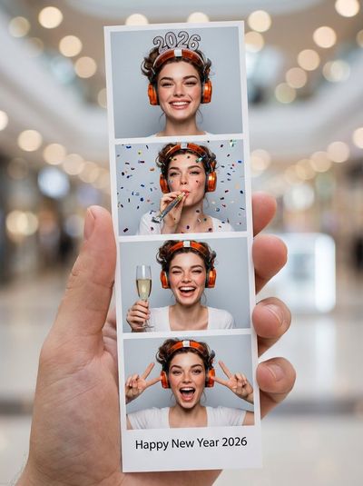 New Year Cheers: A Photobooth Celebration