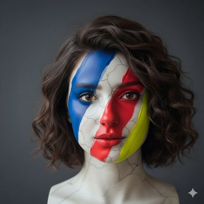 Marble Meets Modern Art: AI Sculpted Portrait