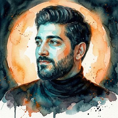 Watercolor portrait preserves facial identity with dreamy wet-on-wet style