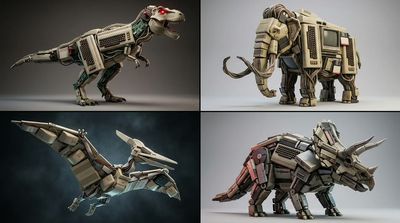 Extinct Saber-Toothed Cat Rebuilt from Commodore 64 Circuit Boards