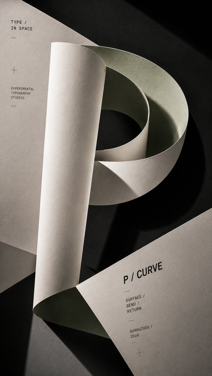 Crafting a Letter: Experimental Typography with Paper Sculptures