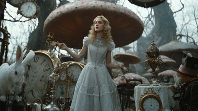 Surreal Wonderland: Alice’s Descent into Time-Bending Madness