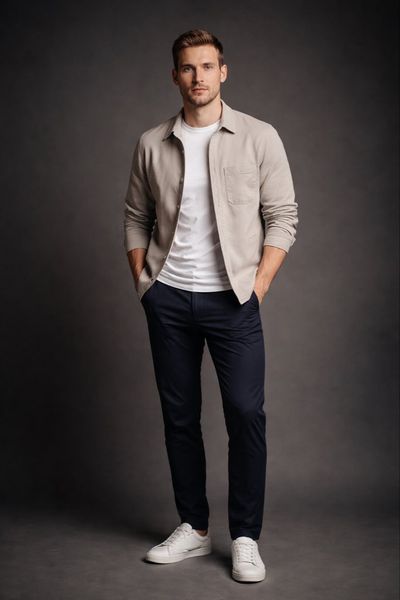Modern British Portrait: Quiet Confidence in Minimalist Fashion
