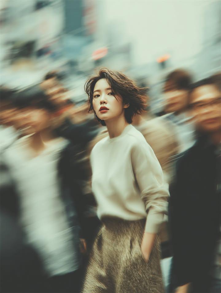 Stillness Amidst the Urban Rush