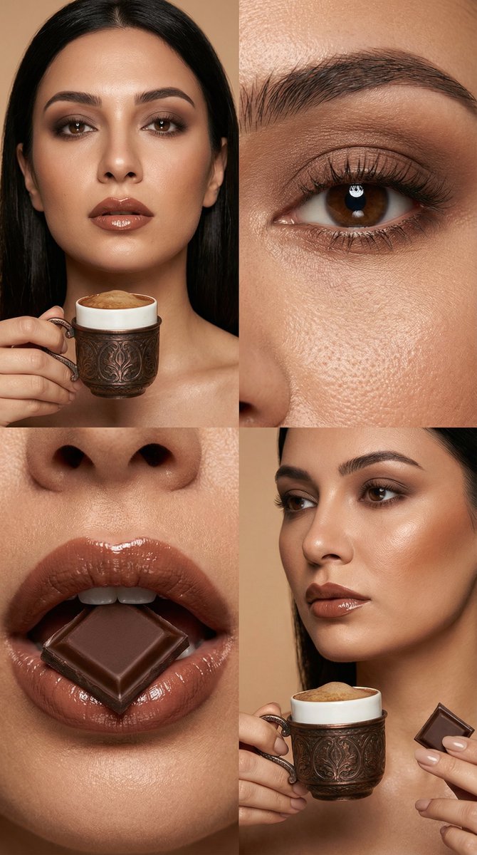 Foamy Coffee Meets Beauty: A Turkish Delight Editorial